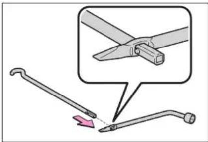 Diagram illustrating tool application for a mechanical tool, showing tip positioning and cutting process with magnified detail