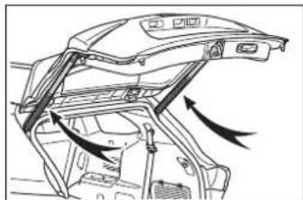 TOYOTA Highlander Hybrid (2021) - ■Back door spindles - 1