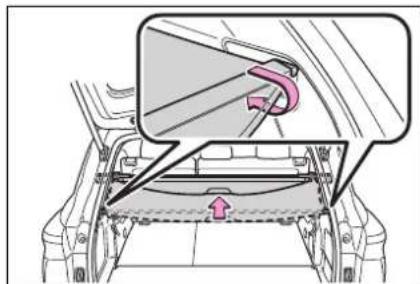 Diagram showing car door panel with highlighted lever mechanism and directional arrow indicating movement