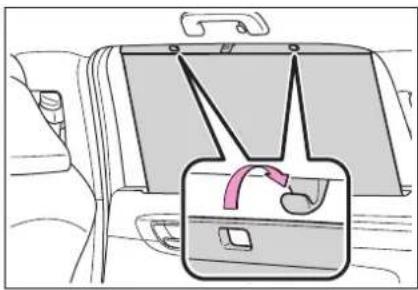 TOYOTA Highlander Hybrid (2021) - Rear door sunshades (if equipped) - 2