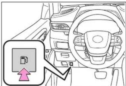 TOYOTA Highlander Hybrid (2021) - Opening the fuel tank cap - 1