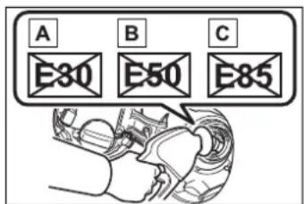 A E80 B E50 C E85