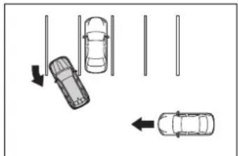 TOYOTA Highlander Hybrid (2021) - ■ Detection area of the Parking Support Brake function (rear-crossing vehicles) - 6