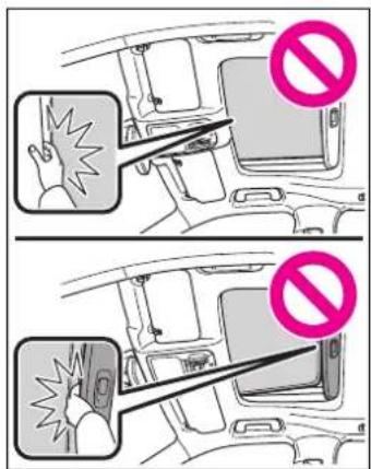 Diagram showing two scenarios of a person inside a vehicle, with one indicating a shock and another showing a shock or shock in the same scenario.