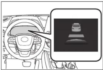 TOYOTA Highlander Hybrid (2021) - Approach warning (vehicle-to-vehicle distance control mode) - 1