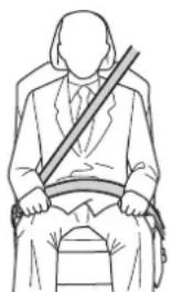 TOYOTA Highlander Hybrid (2021) - Correct use of the seat belts - 1