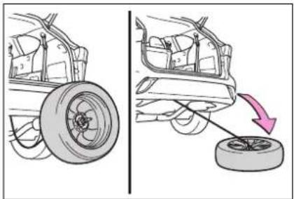 TOYOTA Highlander Hybrid (2021) - Stowing the flat tire, jack and all tools - 3