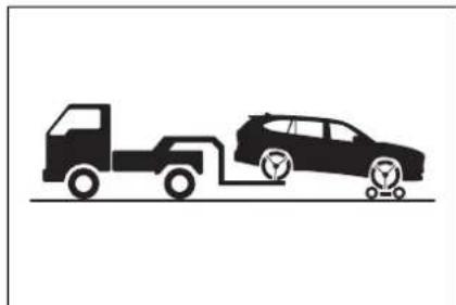 TOYOTA Highlander Hybrid (2021) - Towing with a wheel-lift type truck - 3