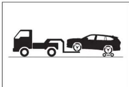 TOYOTA Highlander Hybrid (2021) - Towing with a wheel-lift type truck - 2