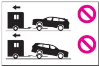 Diagram showing two vehicles on a ramp with directional arrows and no symbols indicating prohibition or no sign.