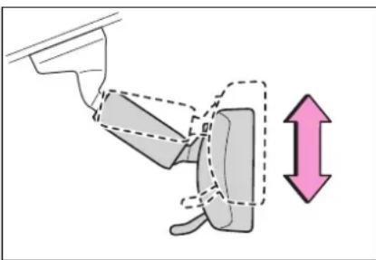 TOYOTA Highlander Hybrid (2021) - Adjusting the height of rear view mirror - 1