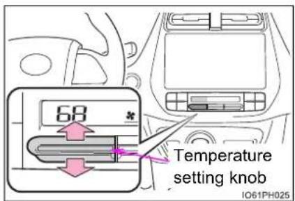68 * Temperature setting knob IO61PH025