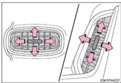 TOYOTA Prius (2021) - ■Adjusting the air flow direction - 1