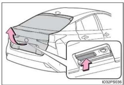TOYOTA Prius (2021) - Opening the back door from outside the vehicle - 1