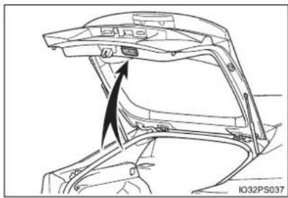 TOYOTA Prius (2021) - When closing the back door - 1