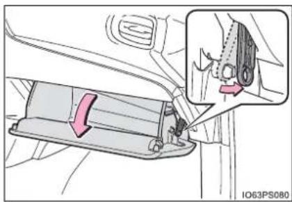 TOYOTA Prius (2021) - Replacing the air conditioning filter - 1