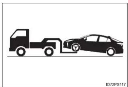 TOYOTA Prius (2021) - Towing with a wheel-lift type truck - 1