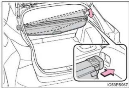 TOYOTA Prius (2021) - ■Installing the luggage cover - 1