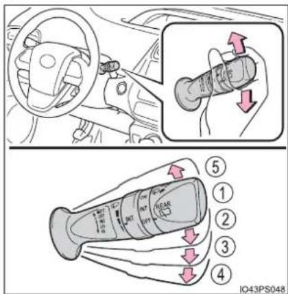Diagram illustrating car steering wheel and brake caliper mechanism with numbered parts and directional arrows