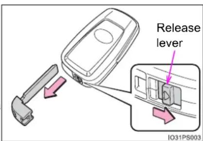 Release lever IO31PS003