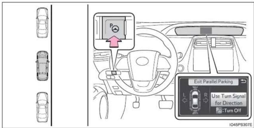 Exit Parallel Parking Use Turn Signal for Direction :Turn Off 1045PS307E