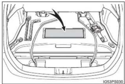 TOYOTA Prius (2021) - Warning reflector storage space - 3