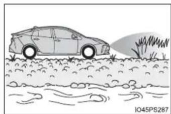 TOYOTA Prius (2021) - ■ Situations when the system may operate even though there is no possibility of a collision - 2