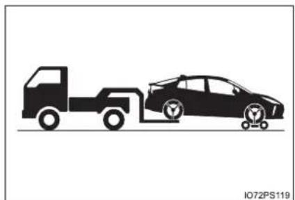 TOYOTA Prius (2021) - Towing with a wheel-lift type truck - 3