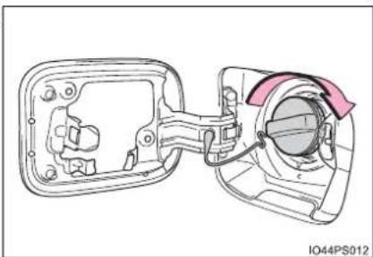 TOYOTA Prius (2021) - Closing the fuel tank cap - 1