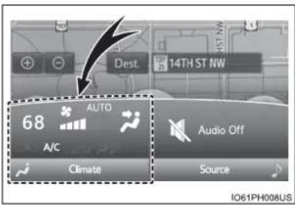 Dest. 14TH ST NW 68 AUTO A/C Climate Audio Off Source IO61PH008US