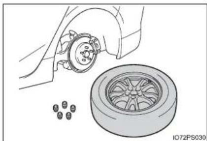 TOYOTA Prius (2021) - Replacing a flat tire - 7