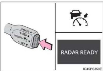 CANCEL + RES HOLORS - SET RADAR READY IO45PS359E