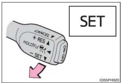 CANCEL + RES HOLD(S) - SET SET IO55PH020