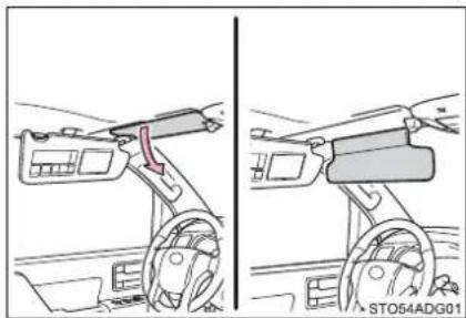 TOYOTA Sequoia (2021) - ■Sub visor (if equipped) - 2