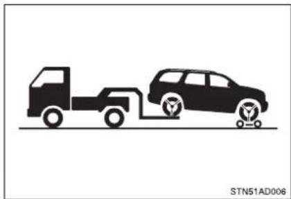 TOYOTA Sequoia (2021) - Towing with a wheel-lift type truck - 2