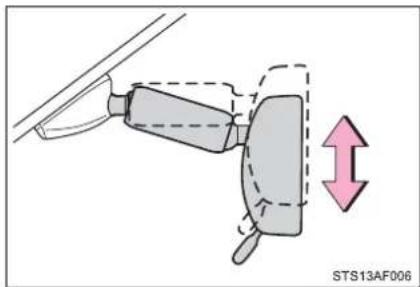 TOYOTA Sequoia (2021) - Adjusting the height of rear view mirror - 1