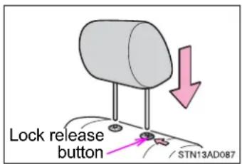 Lock release button STN13AD087