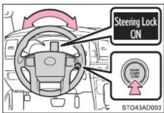 Steering Lock ON STO43AD003