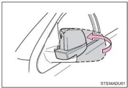 TOYOTA Sequoia (2021) - Folding the mirrors - 1