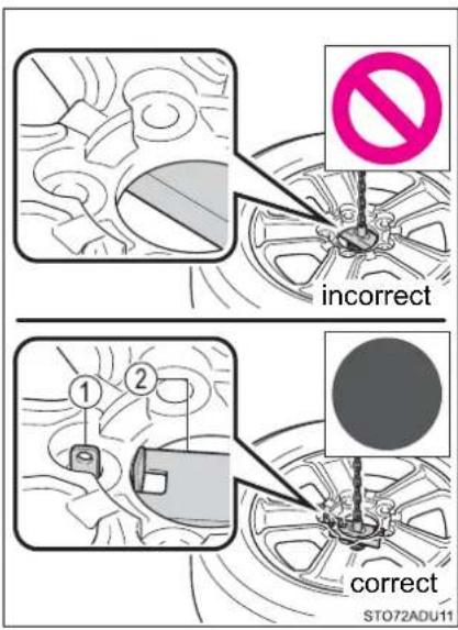 incorrect ① ② correct STO72ADU11