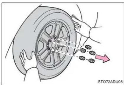 TOYOTA Sequoia (2021) - Replacing a flat tire - 6