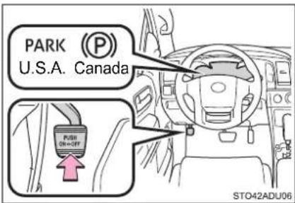 PARK (P) U.S.A. Canada PUSH ON/OFF STO42ADU06