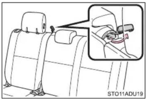 TOYOTA Sequoia (2021) - ■Seat belt comfort guide (third center seat) - 1