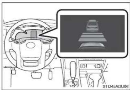 TOYOTA Sequoia (2021) - Approach warning (vehicle-to-vehicle distance control mode) - 1