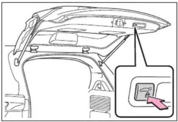 TOYOTA Sienna Hybrid (2021) - ■ Using the power back door switch on the back door - 1