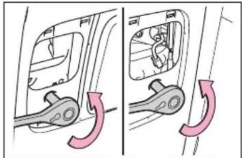 TOYOTA Sienna Hybrid (2021) - If the back door opener is inoperative - 2