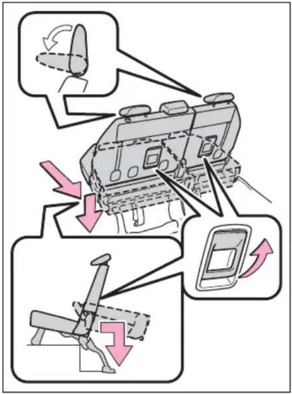 Diagram illustrating a mechanical device with directional arrows indicating movement or force, including a magnified inset showing a rotating component.