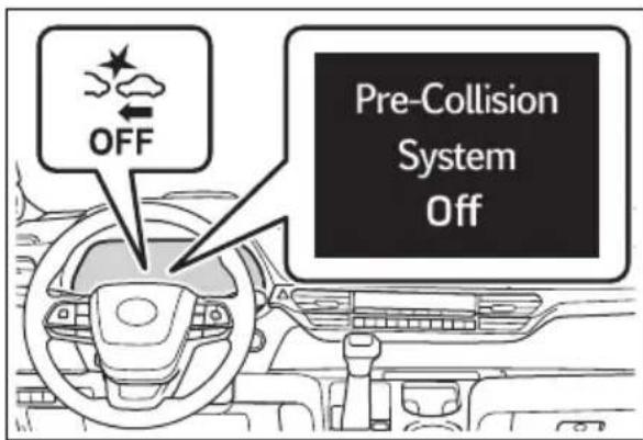 OFF Pre-Collision System Off