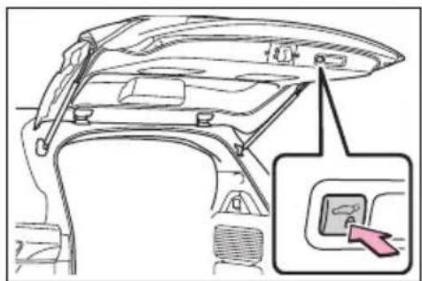 TOYOTA Sienna Hybrid (2021) - ■ Canceling the adjusted open position of the back door - 1