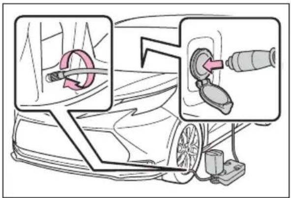 Diagram illustrating car wheel assembly and component disassembly, showing valve mechanism and motor assembly.